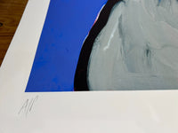 ADAM CULLEN "Growler - Light Blue" Signed, Limited Edition Print 90cm x 89cm