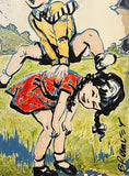 DAVID BROMLEY "Leapfrog" Signed Limited Edition Print 60cm x 44cm