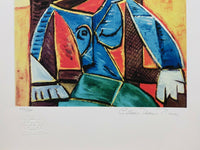 PABLO PICASSO "Seated Woman in Armchair" Limited Edition Colour Giclee