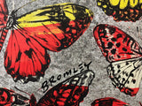 DAVID BROMLEY "Silver Butterflies" Signed Limited Edition Print 72cm x 90cm