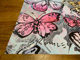 DAVID BROMLEY "Butterflies" Signed Limited Edition Print 45cm x 90cm