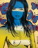 DAVID BROMLEY "Mallory" Original, Polymer & Gold Leaf on Canvas 150cm x 120cm