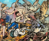 DAVID BROMLEY "Searching For Adventure" Signed Limited Edition Print 74cm x 90cm