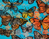 DAVID BROMLEY "Butterflies II" Signed Limited Edition Print 72cm x 90cm