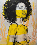 DAVID BROMLEY Nude "Milan" Signed, Limited Edition Print, 90cm x 74cm