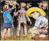 DAVID BROMLEY Children "Out and About" Signed Limited Edition Print, 50cm x 60cm