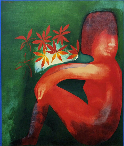 CHARLES BLACKMAN "Nude & Flowers" LARGE Signed Limited Edition Print 100 x 85cm