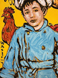 DAVID BROMLEY "Young Chef" Signed Limited Edition Print 60cm x 48cm