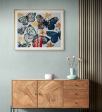 DAVID BROMLEY "Butterflies III" Signed Limited Edition Print 72cm x 90cm