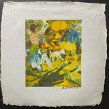 DAVID BROMLEY "Moonshadow" Signed Screenprint on French Paper 40cm x 34cm