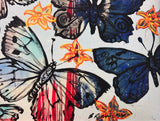 DAVID BROMLEY "Winter Butterflies" Signed Limited Edition Print 56cm x 70cm
