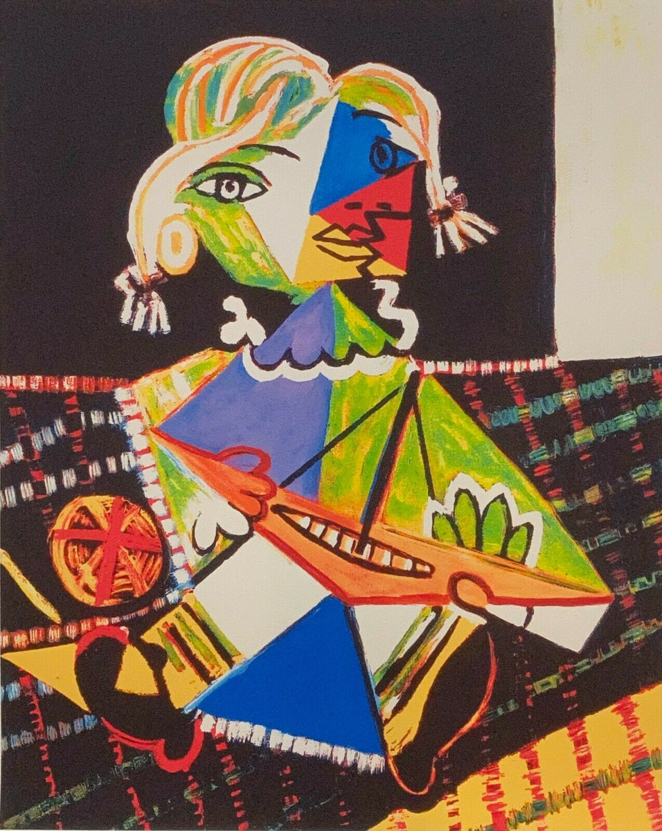 PABLO PICASSO Mona With Boat Limited Edition Colour Giclee