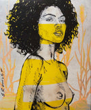 DAVID BROMLEY Nude "Milan" Signed, Limited Edition Print, 60cm x 49.5cm