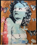 DAVID BROMLEY Nude "Hillary" Signed Limited Edition Print, 90cm x 74cm