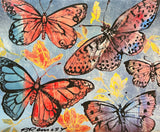 DAVID BROMLEY "Butterflies" Signed Limited Edition Print 50cm x 60cm