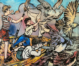 DAVID BROMLEY "Searching For Adventure" Signed Limited Edition Print 50cm x 60cm