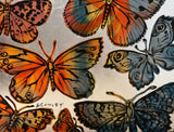 DAVID BROMLEY "Butterflies" Polymer & Silver Leaf on Canvas 120cm x 150cm