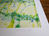 JOHN OLSEN "Tropical Lilypond Morning" Signed, Limited Edition Print 65cm x 65cm
