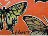 DAVID BROMLEY "Butterflies" Mixed Media on Card 70cm x 88cm