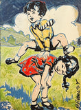 DAVID BROMLEY "Leapfrog" Signed Limited Edition Print 60cm x 44cm