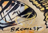 DAVID BROMLEY "Golden Butterflies" Signed Limited Edition Print 72cm x 90cm