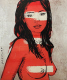 DAVID BROMLEY Nude "Mallory" Signed Limited Edition Print, 60cm x 48cm