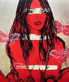 DAVID BROMLEY Nude "Zippora" Signed, Limited Edition Print, 60cm x 48cm