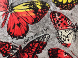 DAVID BROMLEY "Silver Butterflies" Signed Limited Edition Print 50cm x 60cm