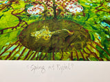JOHN OLSEN "Spring at Rydal" Signed, Limited Edition Print 46cm x 102cm