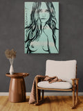 DAVID BROMLEY Nude "Rosie" Original Polymer Painting on Canvas 90cm x 60cm3