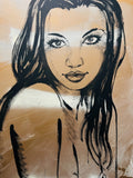 DAVID BROMLEY Nude "Katie Mac" Polymer on Canvas Painting 120cm x 90cm1