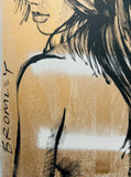 DAVID BROMLEY Nude "Jessica" Original Polymer Painting on Canvas 90cm x 60cm2