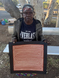 CECILY DANIELS NAPALTJARRI "Sand Hills" Signed Acrylic on Canvas 40cm x 44cm1