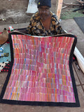 JEANNIE MILLS PWERLE "Bush Yam" Signed Acrylic on Canvas 98cm x 94.5cm2