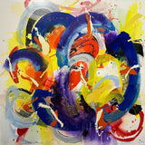 GRAHAM KUO "Blinding Moon" Original Mixed Media on Canvas Painting 152cm x 152cm0