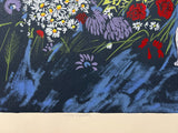 CHARLES BLACKMAN "Fifty Flowers" Signed, Silkscreen Print 60cm x 76cm3