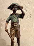 DAVID BROMLEY "Pirate Play" Signed, Cast Bronze Maquette Sculpture and Base3