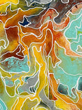 JANICE STANLEY PITJANTJARA "Pantu" Original,  Acrylic on Canvas 38.5cm x 39.5cm1