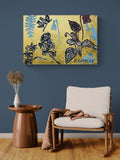 DAVID BROMLEY "Flowers" Polymer & Gold Leaf Painting on Canvas 60cm x 90cm3