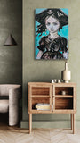 DAVID BROMLEY Children Series "Pirate Girl" Polymer on Canvas 90cm x 60cm3