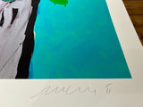 ADAM CULLEN "Growler - Aqua" Signed, Limited Edition Print 90cm x 89cm