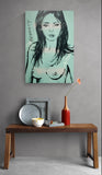 DAVID BROMLEY Nude "Mallory" Original Polymer Painting on Canvas 90cm x 60cm3