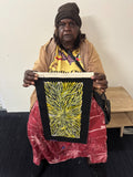 PATRICIA KAMARA "Bush Medicine Leaves" Signed Acrylic on Canvas 45cm x 20cm1