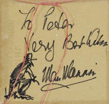 MAX MANNIX "The Council Worker" Original Oil on Canvas Painting 14cm x 14cm2