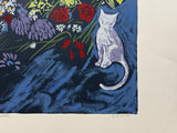 CHARLES BLACKMAN "Fifty Flowers" Signed, Silkscreen Print 60cm x 76cm4