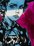 DAVID BROMLEY Children Series "Pirate Girl" Polymer on Canvas 90cm x 60cm2