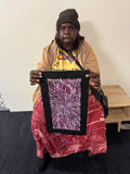 PATRICIA KAMARA "Bush Medicine Leaves" Signed Acrylic on Canvas 43cm x 20cm1