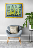 DAVID BROMLEY "Over The Fence" Original Polymer Painting on Canvas 53cm x 65cm3