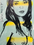 DAVID BROMLEY Nude "Mallory" Original Polymer Painting on Canvas 90cm x 60cm2