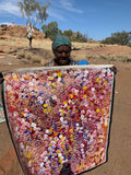 POLLY NGALE "Bush Plum" Original, Signed Acrylic on Canvas 100cm x 94.5cm3